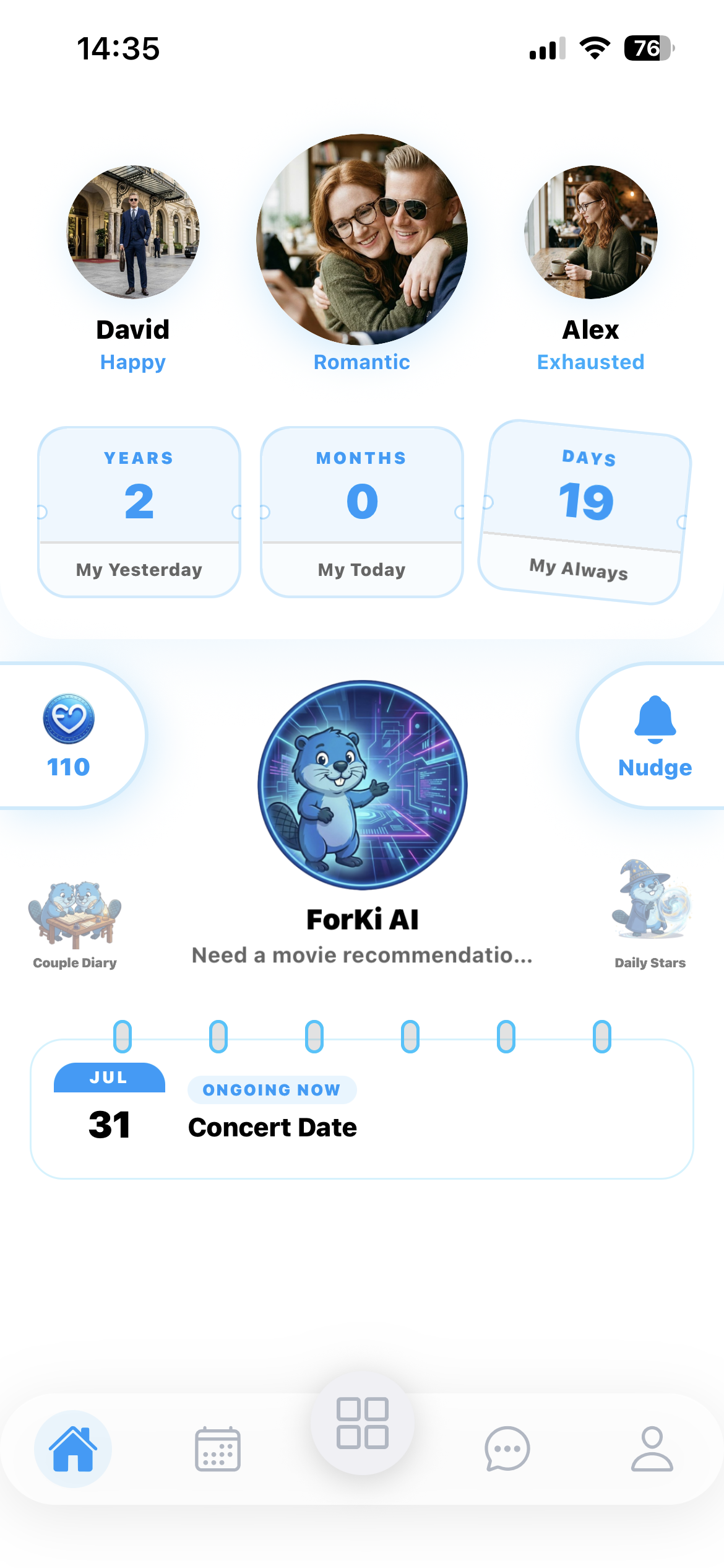 Home Dashboard ios